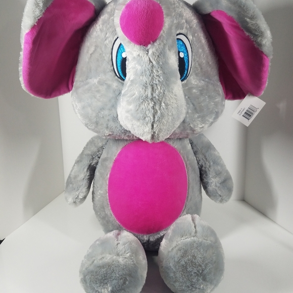 2ft Extra Large Stuffed Plush Gray Elephant - Picture 10 of 12